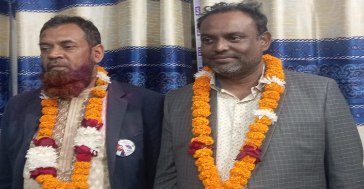 শ্যামনগর ঠিকাদার কল্যাণ সমিতির ত্রি-বার্ষিক নির্বাচনে সভাপতি আছু, সাধারণ সম্পাদক হাফিজুর এর ছবি