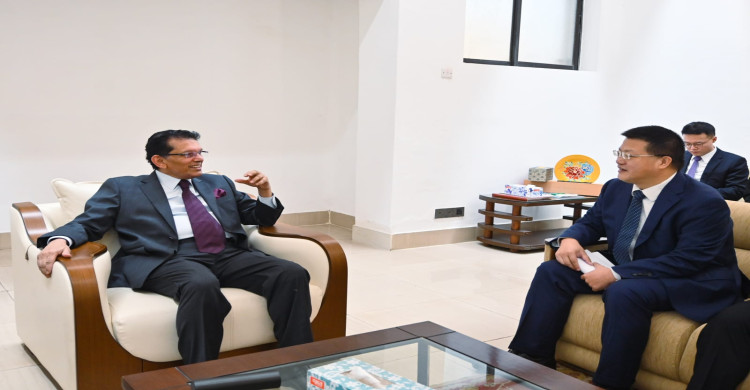 চীনা রাষ্ট্রদূতের পররাষ্ট্রমন্ত্রী ড. খলিলুর রহমানের সাথে সাক্ষাৎ